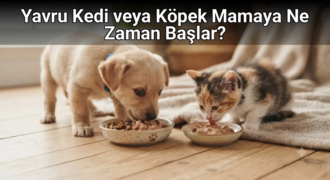 Yavru Kedi veya Köpek Mamaya Ne Zaman Başlar?